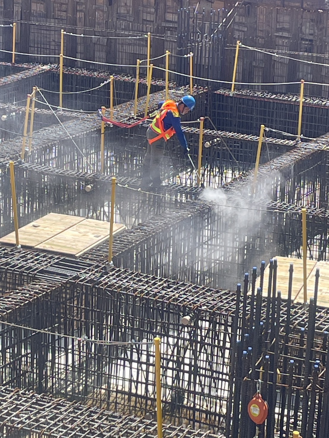 桃園鋼構高壓水刀清洗